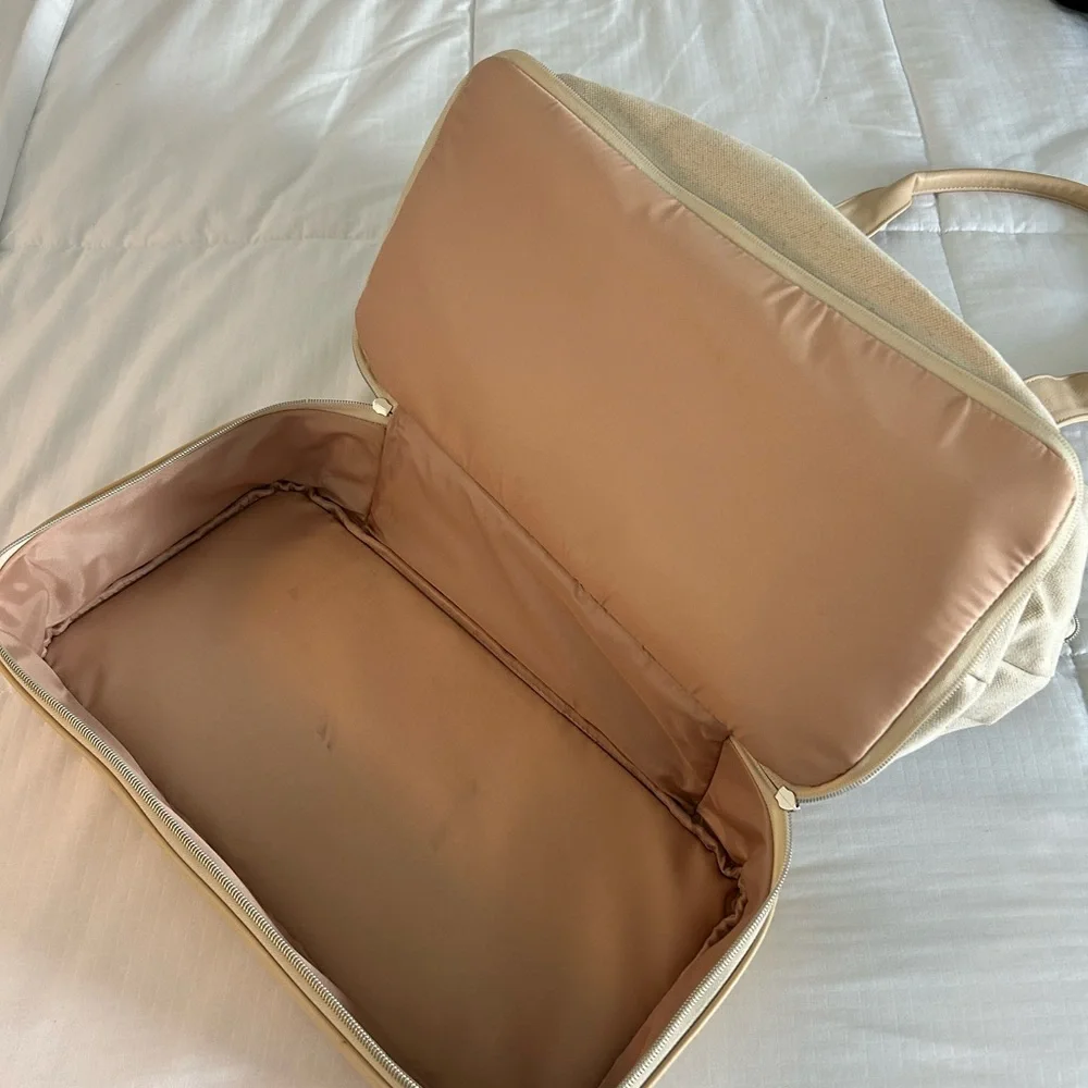 Beis Cream and Tan Weekender Bag - Picture 4 of 7